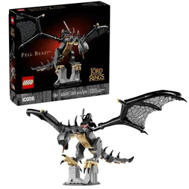 Imagem de LEGO Icons The Lord of The Rings Fell Beast 40693 Building Set for Adults, Featuring Nazgûl Minifigure and Osgiliath Display, 269 Pieces