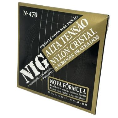 Imagem de Encordoamento nylon bolinha violão tensão alta nig n470 +