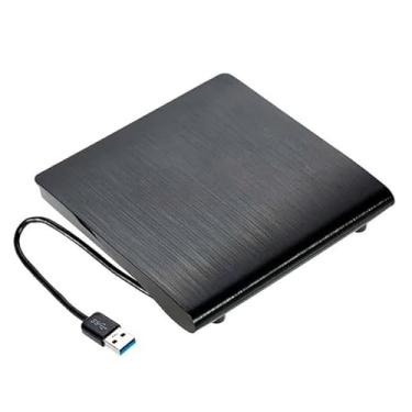 Imagem de BRIWAX Gravador e Leitor de CD/DVD Externo Portátil USB 3.0 5 Gbps