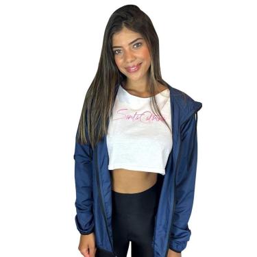 Imagem de Jaqueta Corta Vento Light Feminino Azul WSS Classic-Feminino