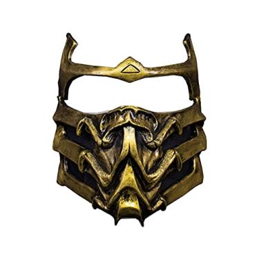 Imagem de Trick Or Treat Studios Masculino Máscara Trick Or Treat Studios Mortal Kombat Scorpion Um Tamanho Ouro