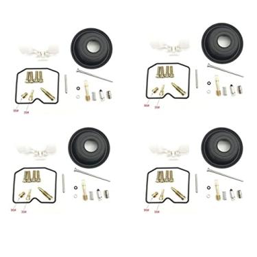 Imagem de LJSPTU Kit de reparo de carburador para eliminador KPS EL250 ZL250LX 1988-1997 Configurar diafragma de vácuo e flutuador EL ZL 250LX 250 LX (Cor: 4SET)