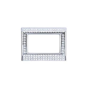 Imagem de 1797 tampas de botão de aviso de perigo para acessórios Honda Bling Interior Parts Accord 10th 1,5T EX EX-L LX passageiro airbag Off indicadores decalques cobre decoração feminino masculino cristal prata