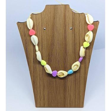 Imagem de Colar Choker Feminino Masculino Conchas Búzios estrela do Mar Fio Encerado Gargantilha Tendência Moda Verão Praia