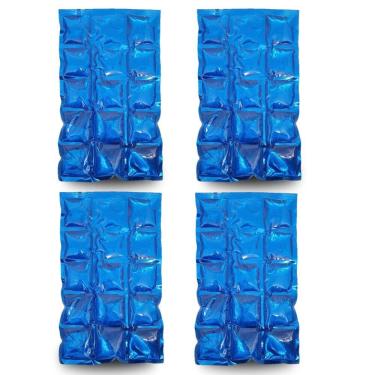 Imagem de Kit 4 Bolsas Térmica Compressa Gel Cooler Gelo Reutilizável