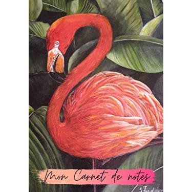 Imagem de Carnet de notes original Flaman Rose peinture huile - 100 pages lignées pour noter tous vos projets et vos belles idées ! 17,78 cm x 25,4 cm (7 po x 10 po) (Français) Broché – 23 juillet 2020