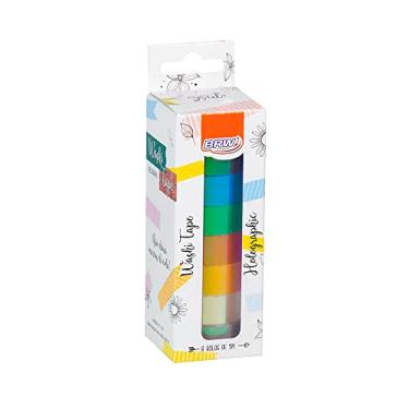 Imagem de BRW Fita Adesiva Washi Tape Holographic 15mmx5m 8 Unidades