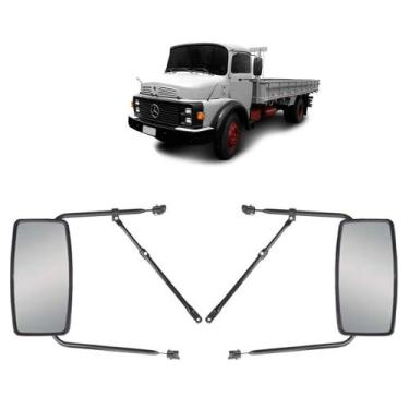Imagem de 2 Espelho Retrovisor Completo para Mercedes Benz 1114 - 16mm - Fabbof