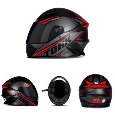 Imagem de Capacete Pro Tork R8 Viseira Fumê Fechado Diversas Cores Feminino Masc