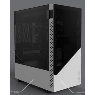 Imagem de Gabinete Gamer PCYES White Ghost - Lateral em Vidro - Mid-Tower - USB 