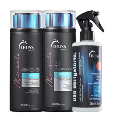 Imagem de Kit Truss Miracle - Shampoo 300ml + Condicionador  300ml + Uso Obrigat