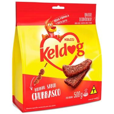 Imagem de Bifinho KelDog para Cães Adultos Sabor Churrasco, 500g