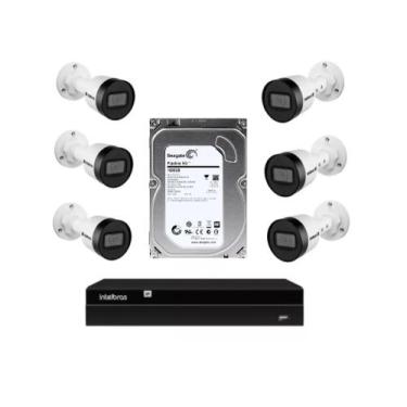 Imagem de Gravador Nvr Intelbras 1408p Poe 6 Câmeras Vipc 1230 Bullet