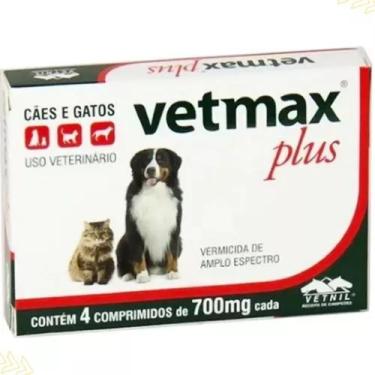 Imagem de Vetmax Plus Vermífugo Caes E Gatos Original 4 Comprimidos Vetnil