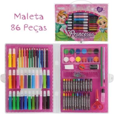 Imagem de Maleta de Pintura com 86 Peças - Tema Princesas  Grupo Magic