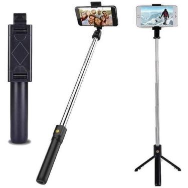 Imagem de Tripé 2 Em 1 Pau De Selfie E Tripé Controle Bluetooth K07 - Mkb
