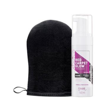 Imagem de Kit Skelt - Red Carpet Glow Mousse Auto Bronzeador Dark Skelt 140ml e 