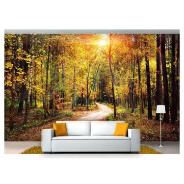 Imagem de Papel De Parede Floresta Natureza Árvores 3D 3M² Xna198 - Você Decora