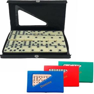 Imagem de Jogo De Dominó 28 Peças De Osso No Estojo 10mm XH-5010 - R.Pires