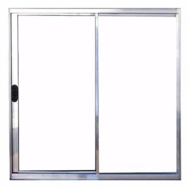 Imagem de Janela 2 folhas 1,20x1,20 sem grade no alumínio brilhante - Comercial 