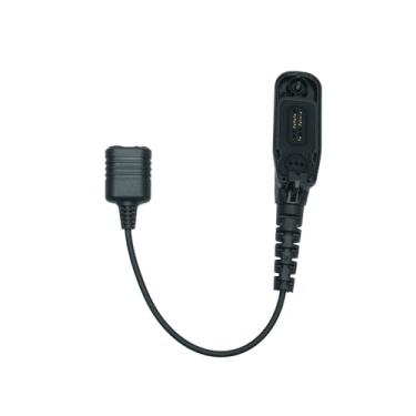 Imagem de Klykon Cabo adaptador de áudio de microfone Walkie Talkie para conversor de plugue K de 2 pinos para Motorola MTP850 MOTOTRBO XPR6550/6350/7550/7550e/7580/7380/7350