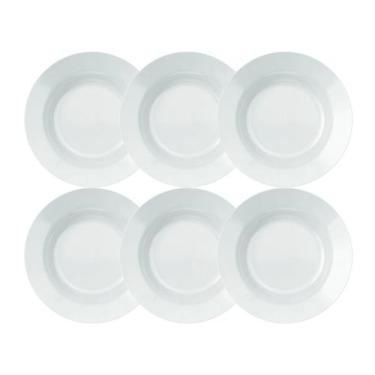 Imagem de Jogo de Pratos Fundos Nadir Opaline Duralex Linha Menu 6 Peças - Nadir