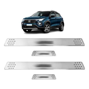 Imagem de Soleira para Porta Lateral Tuning Esportiva para carros 4 Portas (ABS)