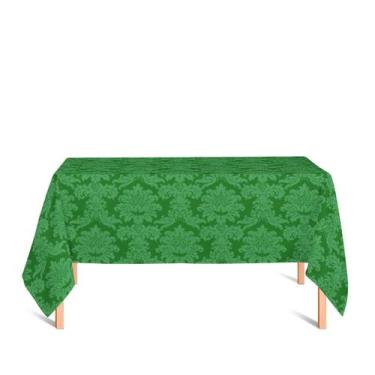 Imagem de Toalha de Mesa Retangular em Tecido Jacquard 100% Poliéster Medalhão V