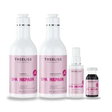 Imagem de Kit Reparador 4 itens Spa e Repair Metal control  Treeliss - Treeliss 