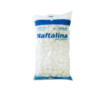 Imagem de 3 Kg Pacotes 100% Naftalina Bolas Puríssima Brancas - Sanilar