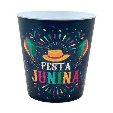 Imagem de Balde de Pipoca - Festa Junina Chapéu de Palha - 1 unidade - Rizzo