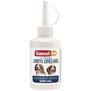 Imagem de Loção Limpa Orelhas Pet Sanol - Limpador de orelhas para Cachorro e Gato