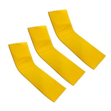 Imagem de  Colchonete Almofadado Espreguiçadeira Piscina Amarelo Liso 3un - Drea