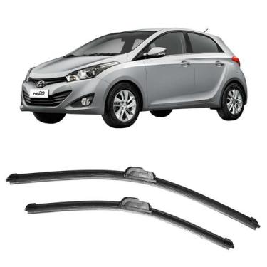 Imagem de Kit Par Palheta Limpador Frontal HB20 2013 a 2019 TODOS - Tiger Auto