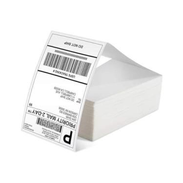 Imagem de Kit 10000 Etiqueta Adesivo Térmica Serrilha Couche 10x15cm E-commerce 