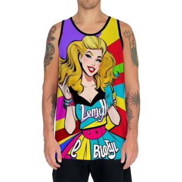 Imagem de Camiseta Regata Tshirt Estampa Mu.lher Loira Pop Art Moda 1 - Enjoy Sh