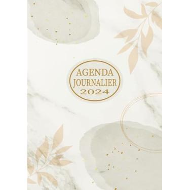 Imagem de Agenda Journalier 2024: Restez Organisé du 1er janvier 2024 au 31 décembre 2024 | Pages de Contacts, Emplois du Temps, Journal de Mots de Passe, Jours Fériés, Anniversaires et Bien Plus Encore !
