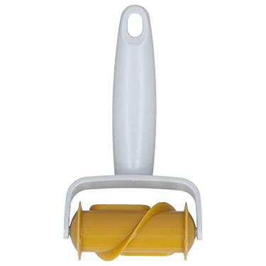 Imagem de Cortador de massa de rolo de treliça, cortador de biscoito com rolos, rolo de massa de ABS inovador, acessório de treliça para biscoitos, torta de biscoito (croissant)