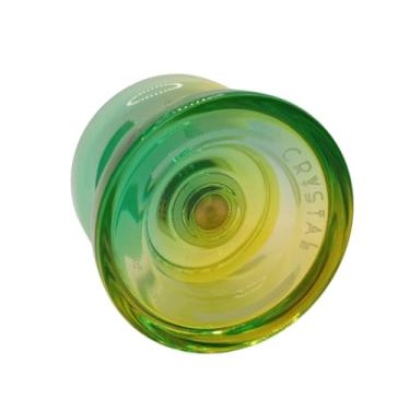 Imagem de Ioiô Profissional MagicYoyo K2 Cristal Translúcido com Rolamento – Yoyo de Alta Performance (Amarelo e Verde)