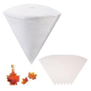 Imagem de Conjunto de filtros de xarope de bordo, (1) filtro sintético resistente para fabricação de xarope de bordo - (6) pré-filtros de xarope para produção de xarope de bordo