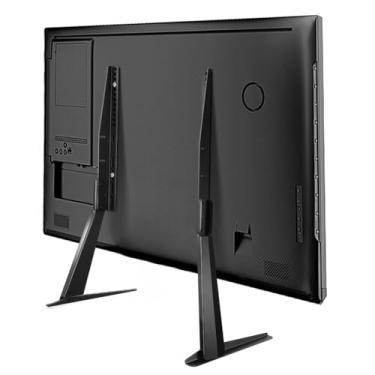 Imagem de KKTONER Suporte universal de TV base para TV de tela plana de 27 a 65 polegadas, suporte de metal, pernas ajustáveis para mesa, suporte de TV máximo VESA 800 x 400 mm, comporta até 39,9 kg