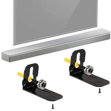 Imagem de Suporte de parede de metal compatível com Samsung HW-N950 HW-S40T HW-S41T HW-S60T HW-T400 Audio, Soundbar Mount Shelf Under TV Mounting Speaker Accessories