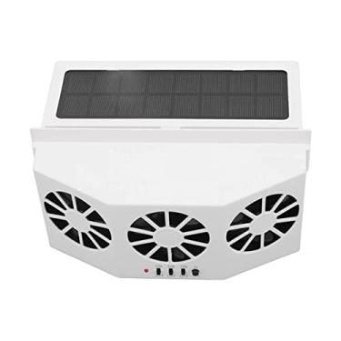 Imagem de Ventilador Solar para Carro, Refrigerador Solar, Ventilador de Exaustão de Carro Com Economia de Energia, Grande Angular, 3 Ventiladores, de Resfriamento de Ventilador de Carro