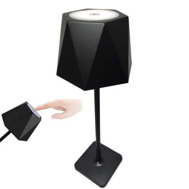 Imagem de Luminaria Abajur Mesa 3 Tons LED USB Bateria Recarregavel Casa Trabalh