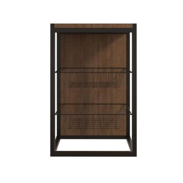 Imagem de Fruteira Vertical de Parede Imbuia - Generica, Preto