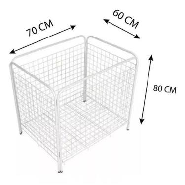 Imagem de Cesto Expositor Para Fralda Bola Multi Uso Aramado - Cesto Fralda,  Br