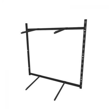 Imagem de Arara de roupas para loja quarto closet 8 peças regulável 100x100 cm c