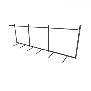 Imagem de Arara de roupas para loja quarto closet 16 peças regulável 300x100 cm 