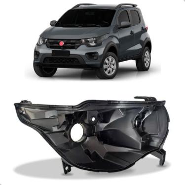 Imagem de Carcaça Farol para Fiat Mobi 2016 2017 2018 2019 a 2022BR - SP ACESSÓR