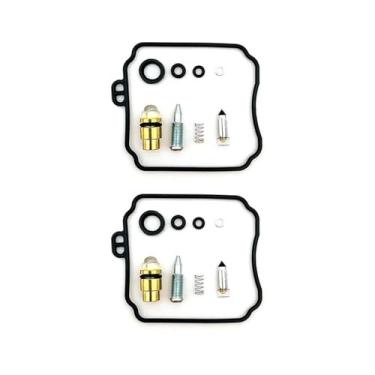 Imagem de Kit de reparo de carburador de motocicleta para Yamaha XV250 XVS650 V-Star Virago Route junta de agulha flutuante para motor de motocicleta XV 250 650 (2 conjuntos)